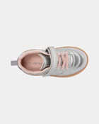 Toddler Girl Athletic Sneakers - Silver/Brown, image 4 of 6 slides