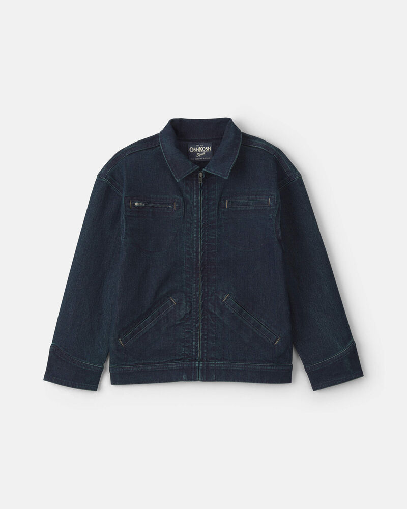 Boys Original OshKosh Denim Co' Denim Jacket - Dark Wash, image 2 of 5 slides