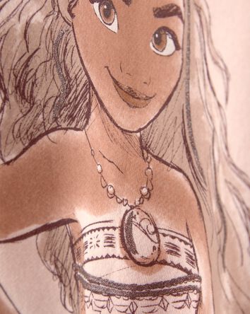 Toddler Girl Disney&copy; Moana Fleece Pullover Sweatshirt - Orange, 