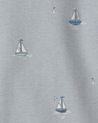 Baby 3-Pack Organic Cotton Bodysuits in Sail Away Print, image 5 of 6 slides