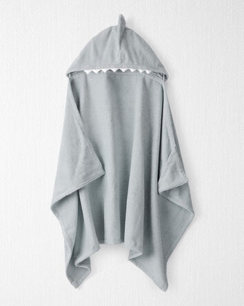 Tout-petit Serviette en tissu bouclette biologique à requin, 