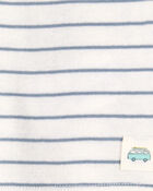 Baby 2-Piece Striped Pant Set - Blue/Ivory, image 2 of 4 slides