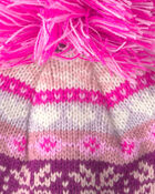 Tout-petit fille - Tuque givre d&rsquo;hiver Kombi - Rose, image 3 sur 3 diapositives