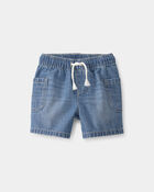 B&eacute;b&eacute; gar&ccedil;on - Shorts en Denim avec Cordon de serrage - Bleu, image 1 sur 4 diapositives