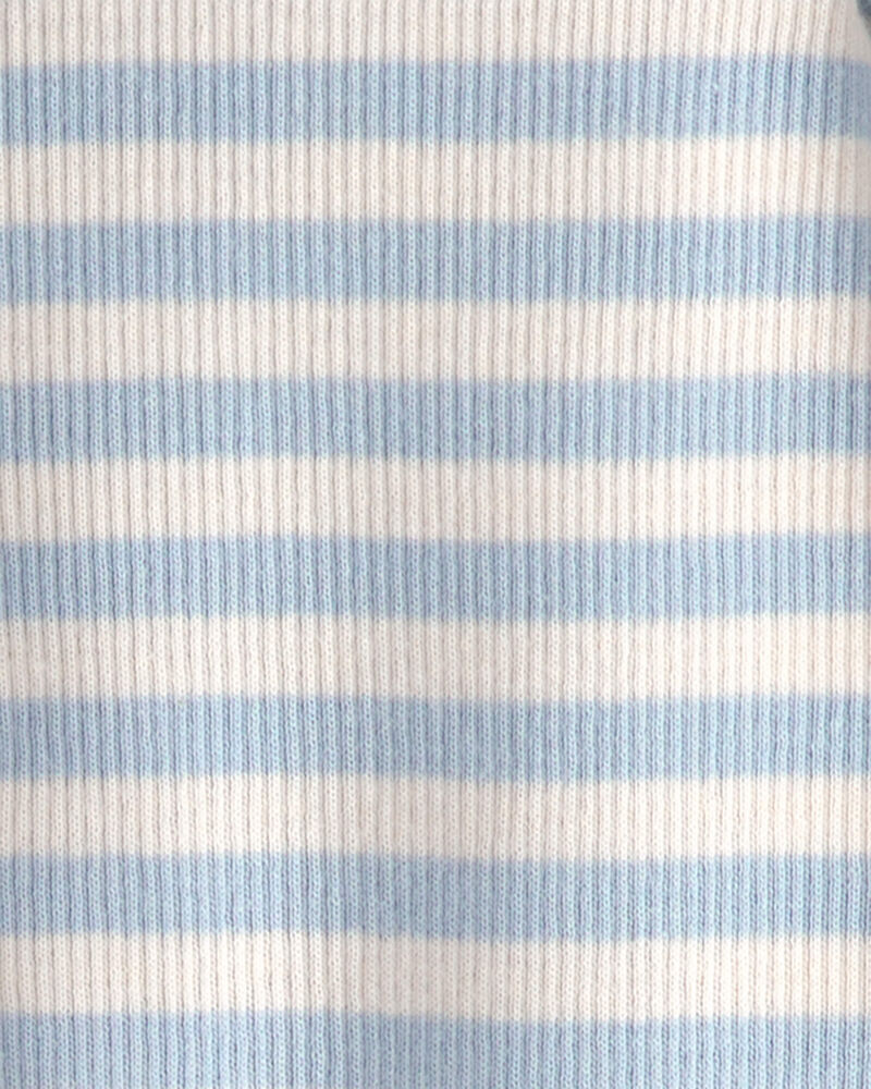 Baby Organic Cotton Sleep & Play Pyjama in Stripes, image 4 of 5 slides