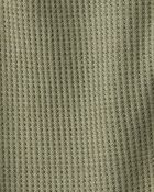 Baby Boy Solid 2-Way Zip PurelySoft Sleeper - Green, image 4 of 8 slides