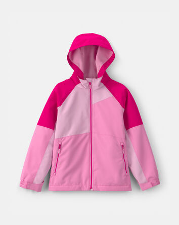 Girls Midweight Fleece Lined  Jacket- Fushia, 