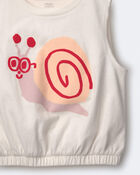 Tout-petit fille - D&eacute;bardeur &agrave; taille &eacute;lastique, escargot - Cr&egrave;me, image 6 sur 6 diapositives