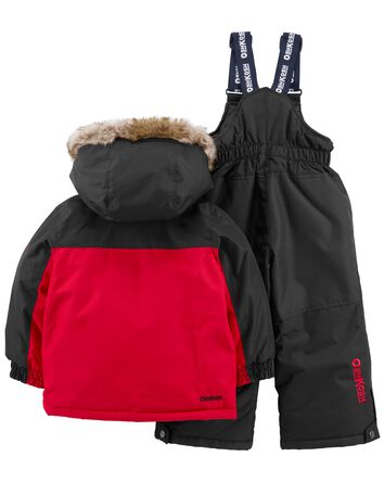 Baby 2-Piece Snowsuit With Bonus Hat And Neck Warmer, 