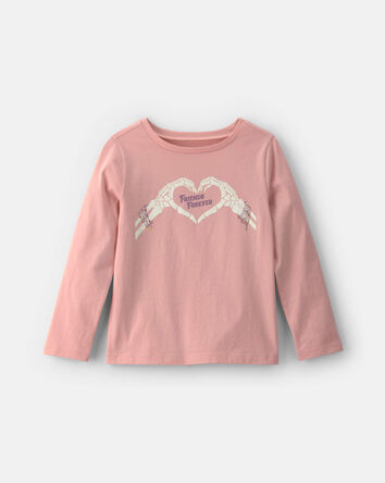 Girls 'Friends Forever' Halloween Long-Sleeve Graphic Tee - Pink, 