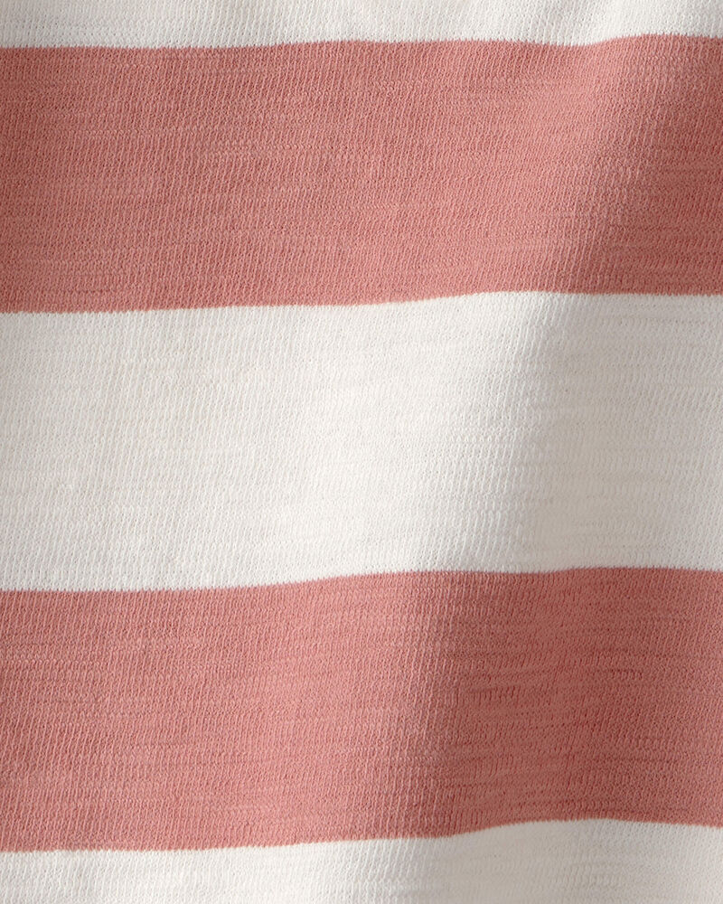 Toddler Boy Striped Collared Shirt Made with Organic Cotton, image 3 of 4 slides