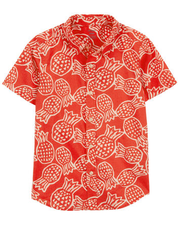 Pineapple Button-Down Shirt, 