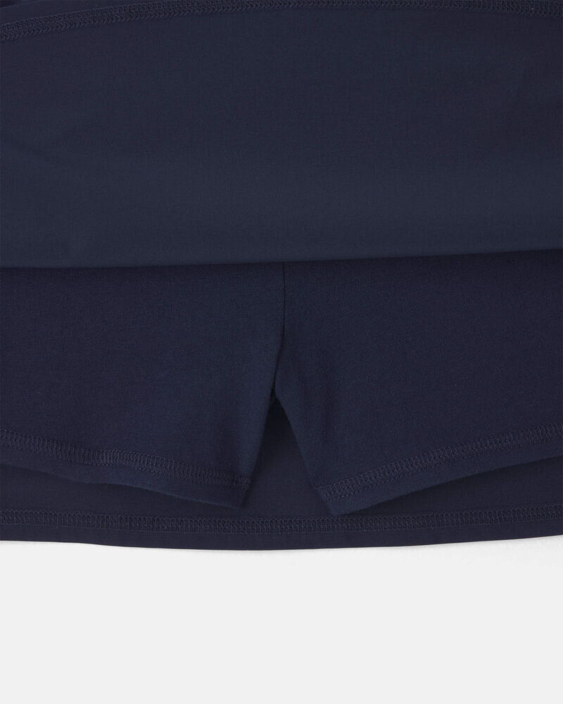 Filles - Jupe-short sportive d&rsquo;uniforme - Bleu marine, image 2 sur 3 diapositives