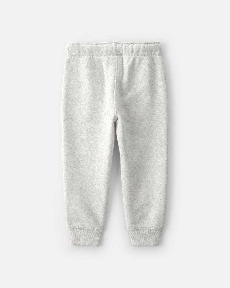 Toddler Boy Fleece Joggers - Grey, image 2 of 4 slides