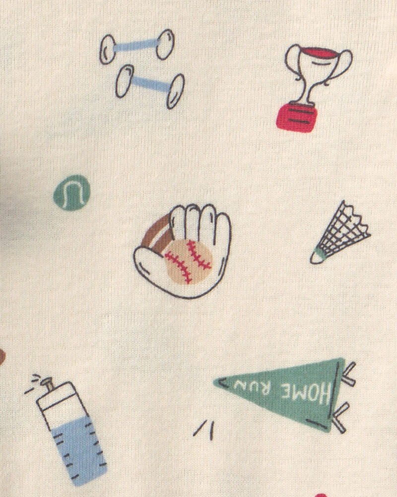 B&eacute;b&eacute; gar&ccedil;on - Ensemble 3 pi&egrave;ces cache-couche et pantalon &agrave; motif football &ndash; Gris/Ivoire, image 3 sur 4 diapositives