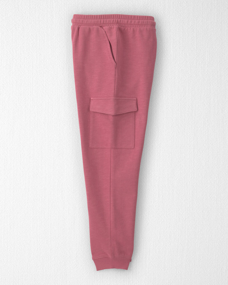 Filles - Pantalon cargo en jersey bouclette de coton biologique, image 3 sur 5 diapositives