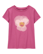 Kid Tropical Flower Short-Sleeve Graphic Tee - Pink, image 1 of 2 slides