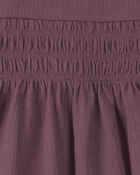 Toddler Girl 2-Piece Organic Cotton Smocked Top & Pant Set, image 4 of 6 slides