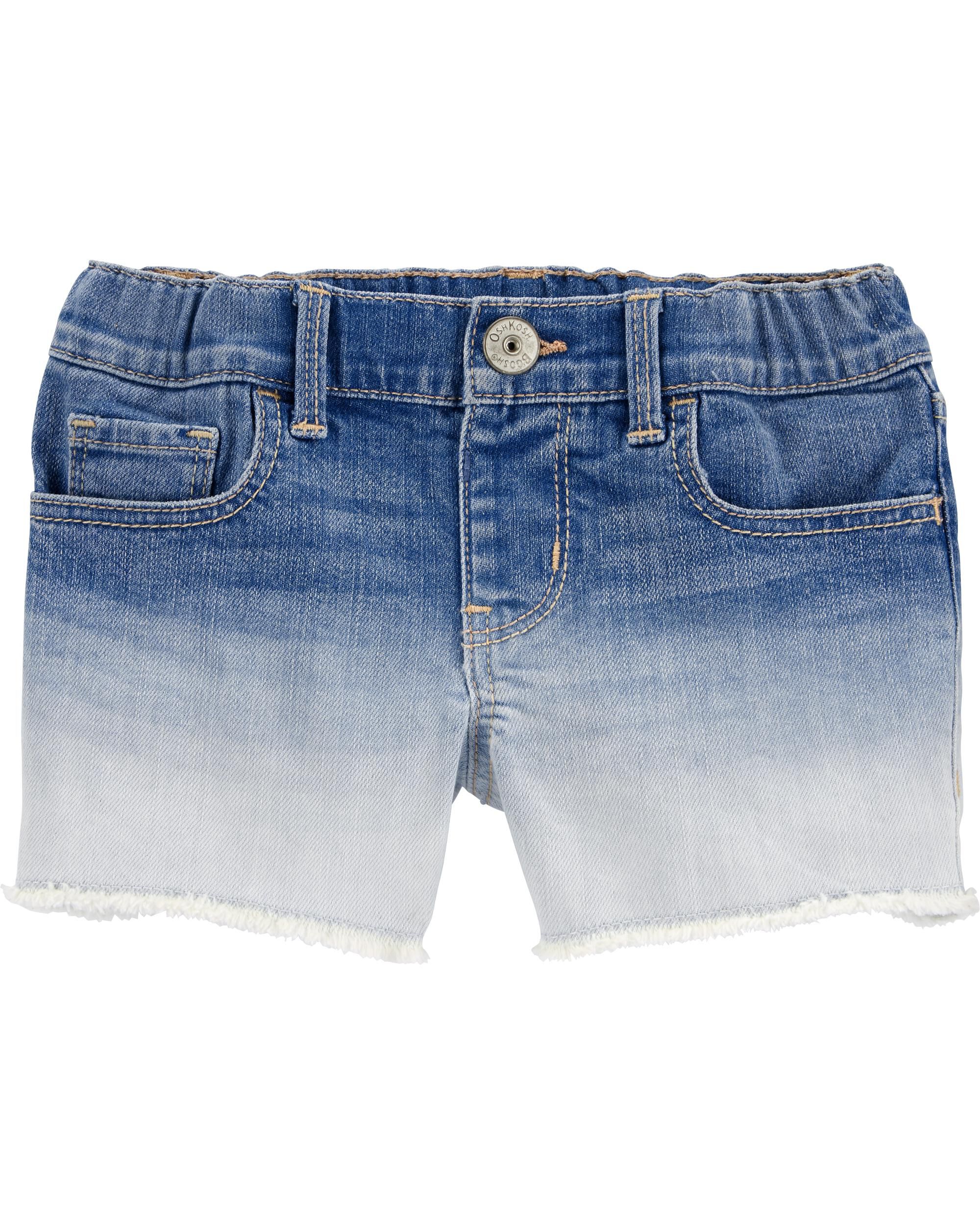 stretch denim shorts