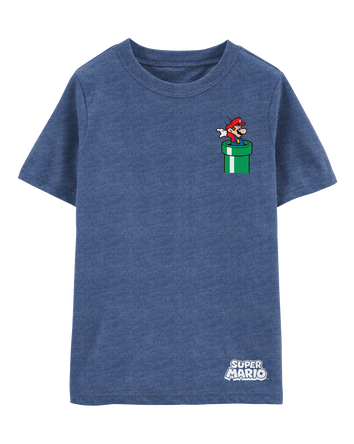 Kid Super Mario Pocket Tee - Navy, 