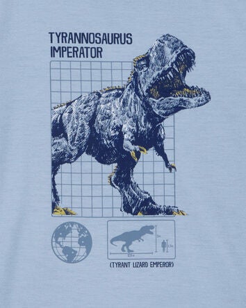 Kid Dinosaur Loose Fit 2-Piece Pyjamas - Blue, 