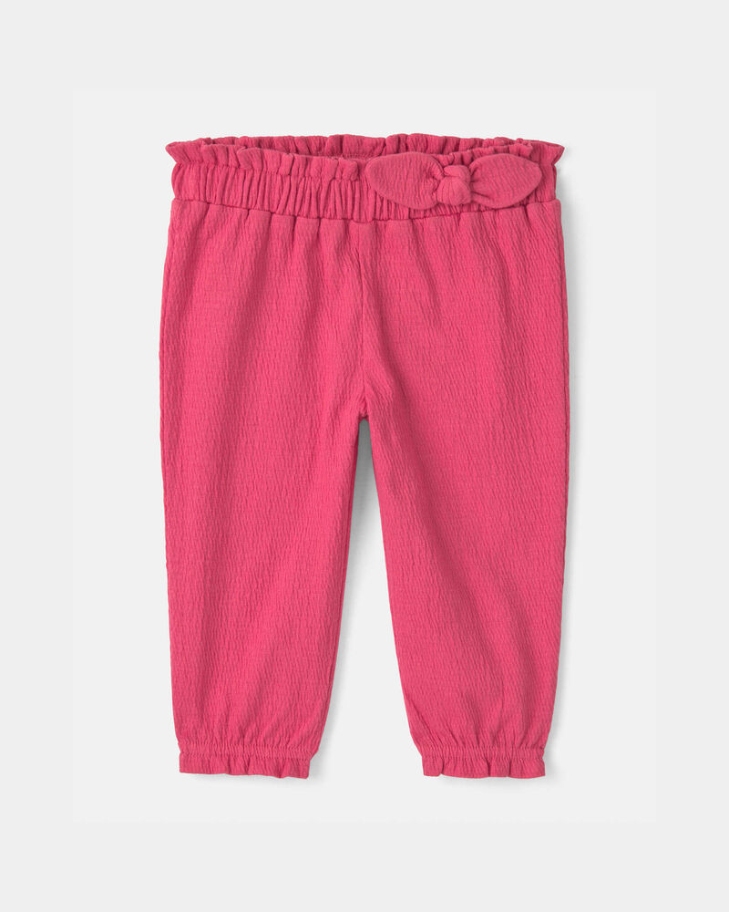 Baby Girl 2-Piece 'Mommy's Mini' Heart Bodysuit & Pant Set - Fuchsia/Cream, image 3 of 6 slides