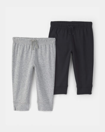 B&eacute;b&eacute; - Emballage 2 pantalons - Gris/Noir, 