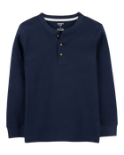 Kid Long-Sleeve Henley Tee, image 1 of 3 slides