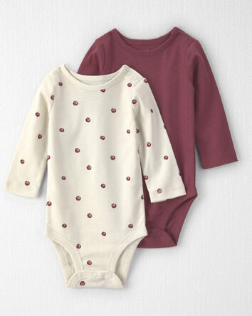 B&eacute;b&eacute; fille - Emballage de 2 cache-couches en coton biologique, 