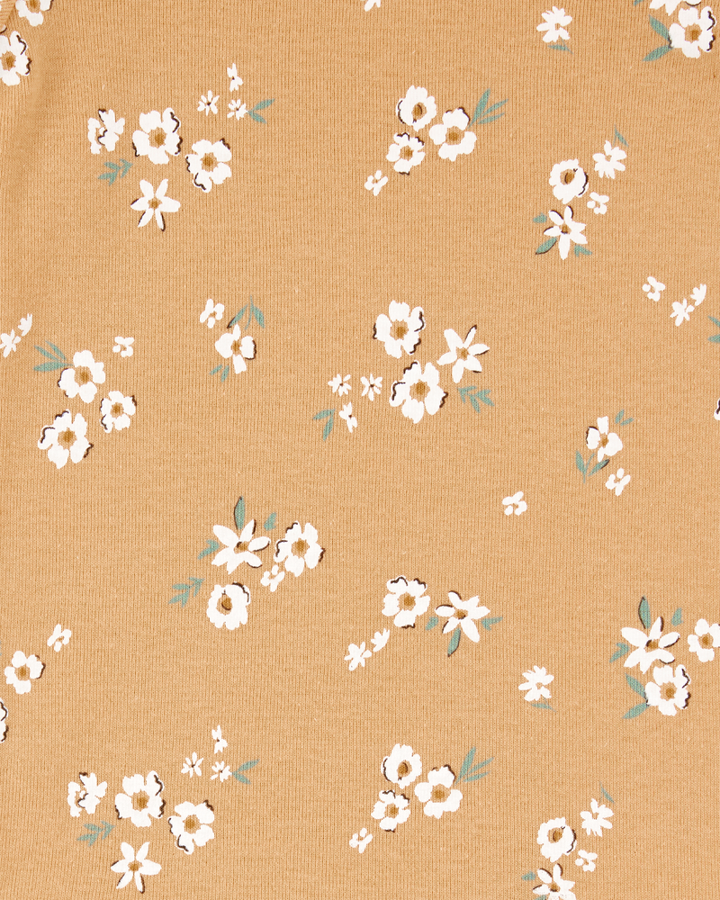 Bébé Emballage de 5 cache-couches à manches courtes en coton à fleurs, image 5 sur 7 diapositives