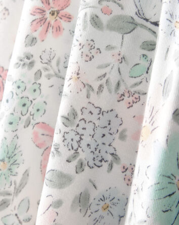 Baby Girl 2-Pack Butterfly Garden PurelySoft Caps, 