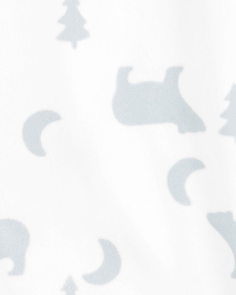 Baby Woodland Print Fleece Sleep Bag, image 2 of 4 slides