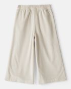Toddler Girl Ribbed Flare Pants - Tan, image 2 of 4 slides