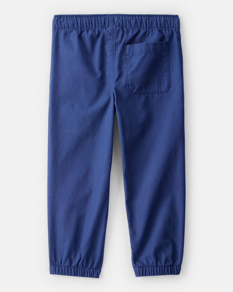 Toddler Boy Cotton Pull-On Fashion Pants - Navy, image 2 of 6 slides
