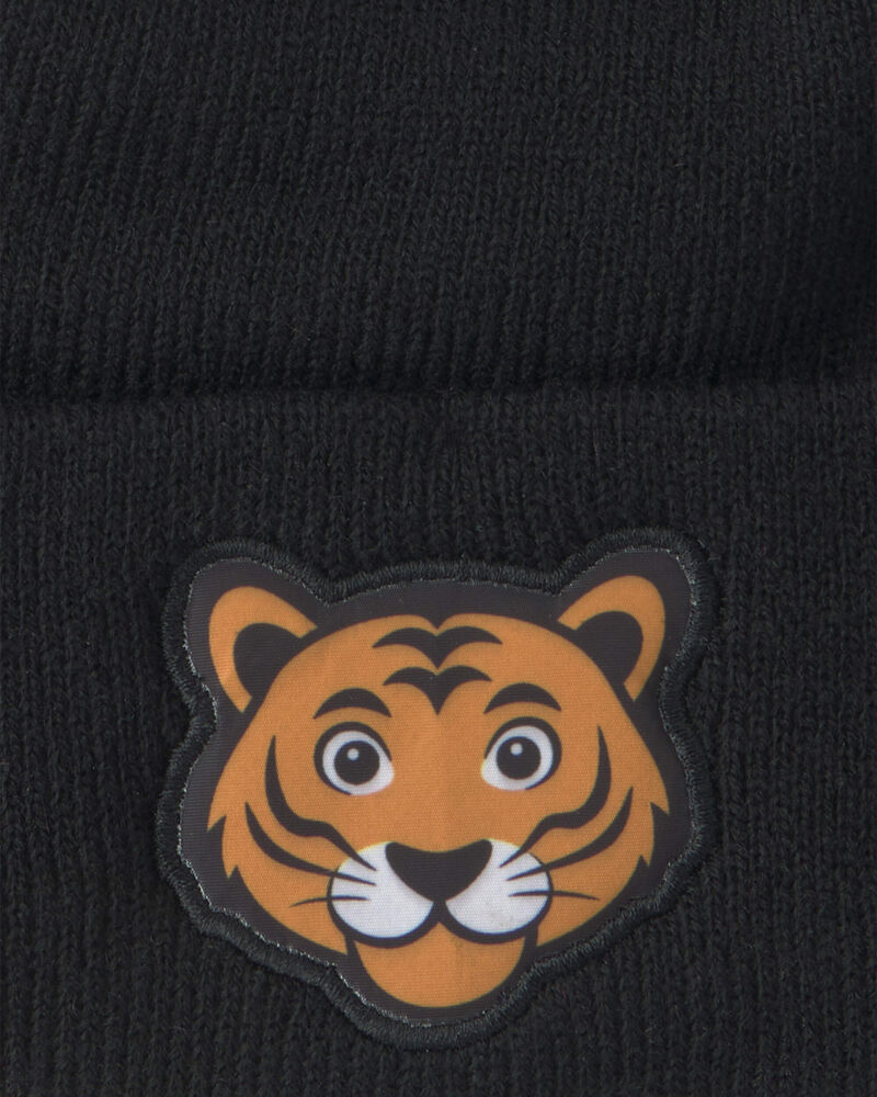 Gar&ccedil;ons - Tuque Tigre Kombi- Noir, image 2 sur 2 diapositives