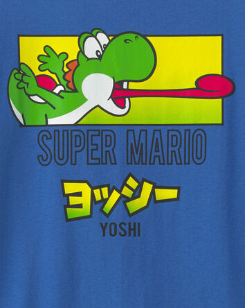 Gar&ccedil;ons - T-shirt &agrave; imprim&eacute; &laquo;Super Mario&raquo; &ndash; Bleu, 