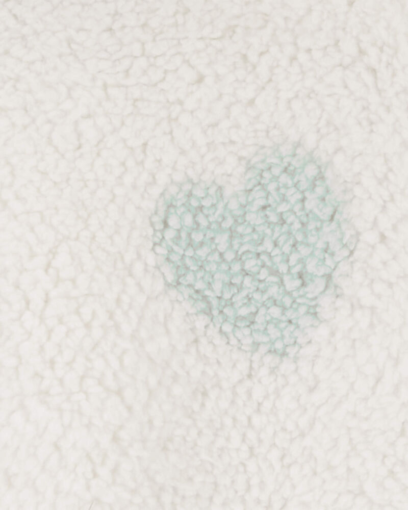 Toddler Heart Zip-Up Sherpa Hoodie, image 2 of 3 slides