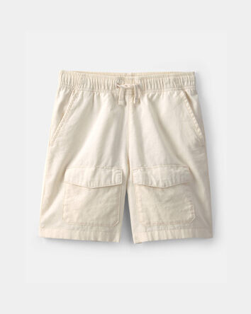 Gar&ccedil;ons - Short cargo en serg&eacute; - Cr&egrave;me, 