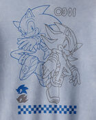 Gar&ccedil;ons - Kangourou &agrave; manches longues Sonic the HedgehogMC - Bleu, image 4 sur 4 diapositives