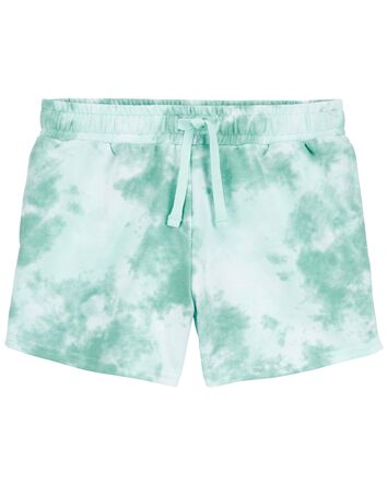 Tie-Dye Pull-On French Terry Shorts, 
