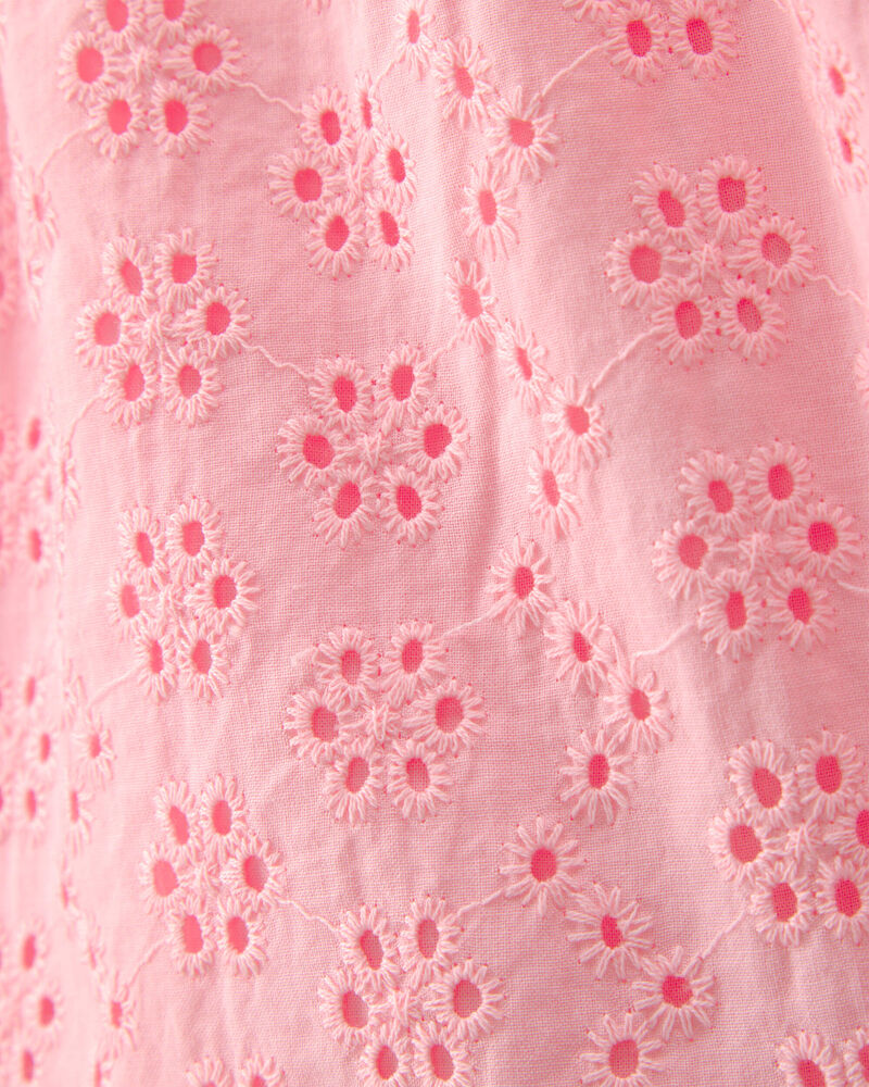 Girls Eyelet Shorts - Pink, image 3 of 4 slides