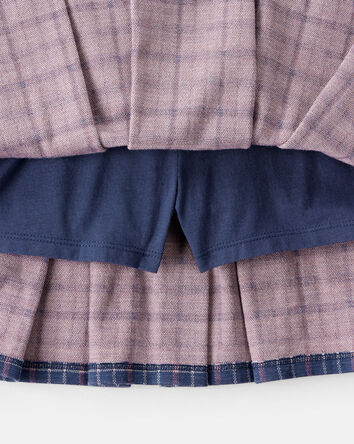 Kid Plaid Pull-On Skort, 