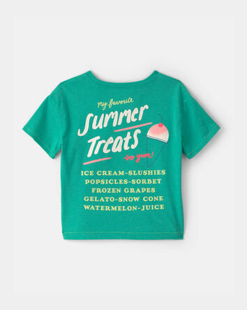 Toddler Girl Ice Cream Graphic Tee - Blue, 
