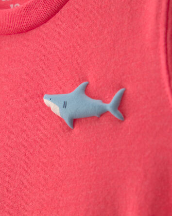 Tout-petit gar&ccedil;on - T-shirt &agrave; imprim&eacute; requin - Orange, 
