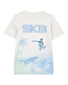 Kid Skateboard Woven Short-Sleeve Tee - Gray, image 2 of 5 slides