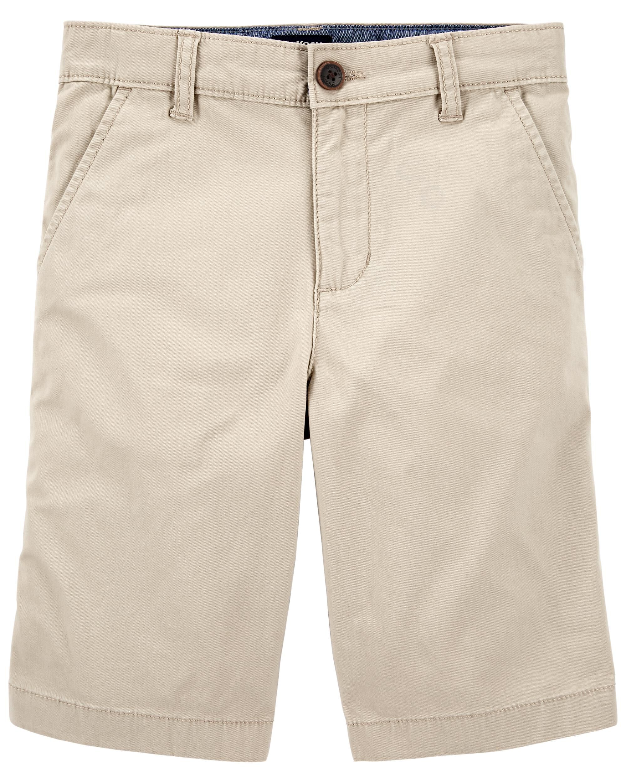 Kids Boys Kid Stretch Chino Shorts 8 OshKosh Bgosh