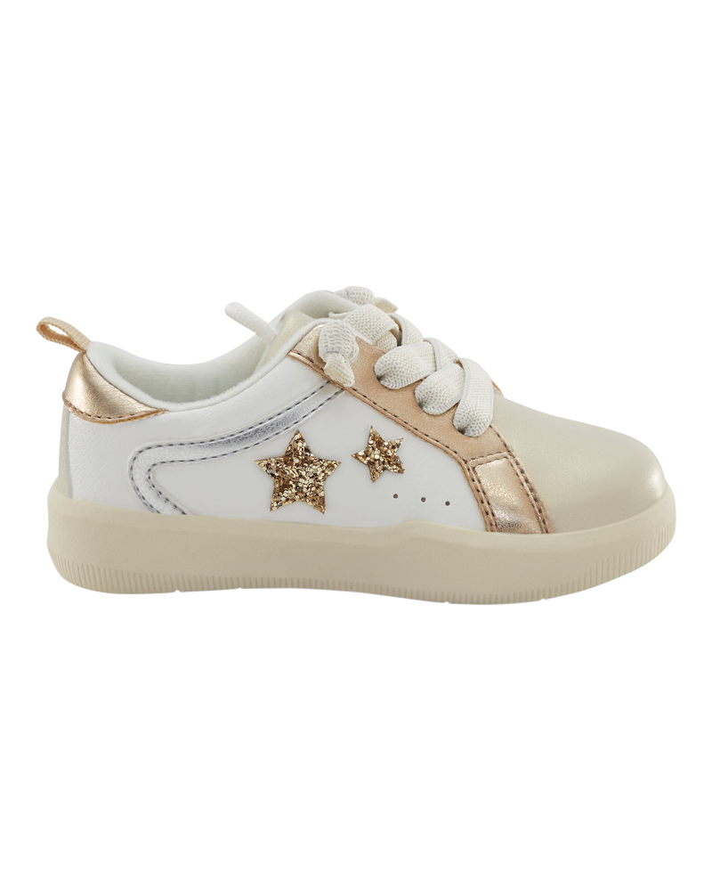 Tout-petit Espadrilles à étoiles à effet métallique - Doré, image 2 sur 7 diapositives
