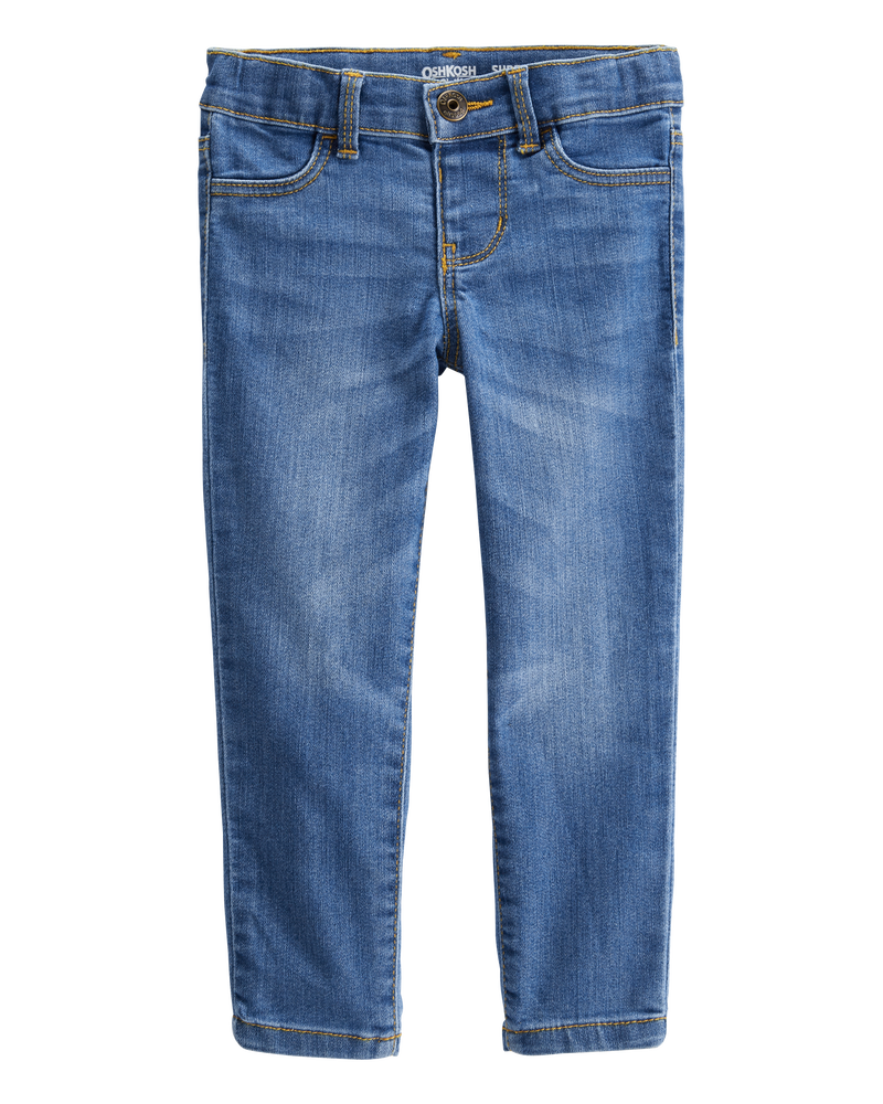 Enfant en bas âge Jeans de coupe fuseau à délavage Lagon bleu, image 1 sur 4 diapositives