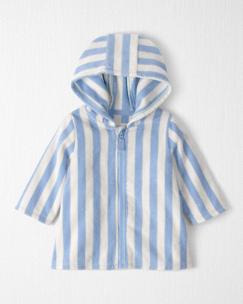 B&eacute;b&eacute; - Cache-maillot &agrave; rayures en coton biologique, image 1 sur 3 diapositives