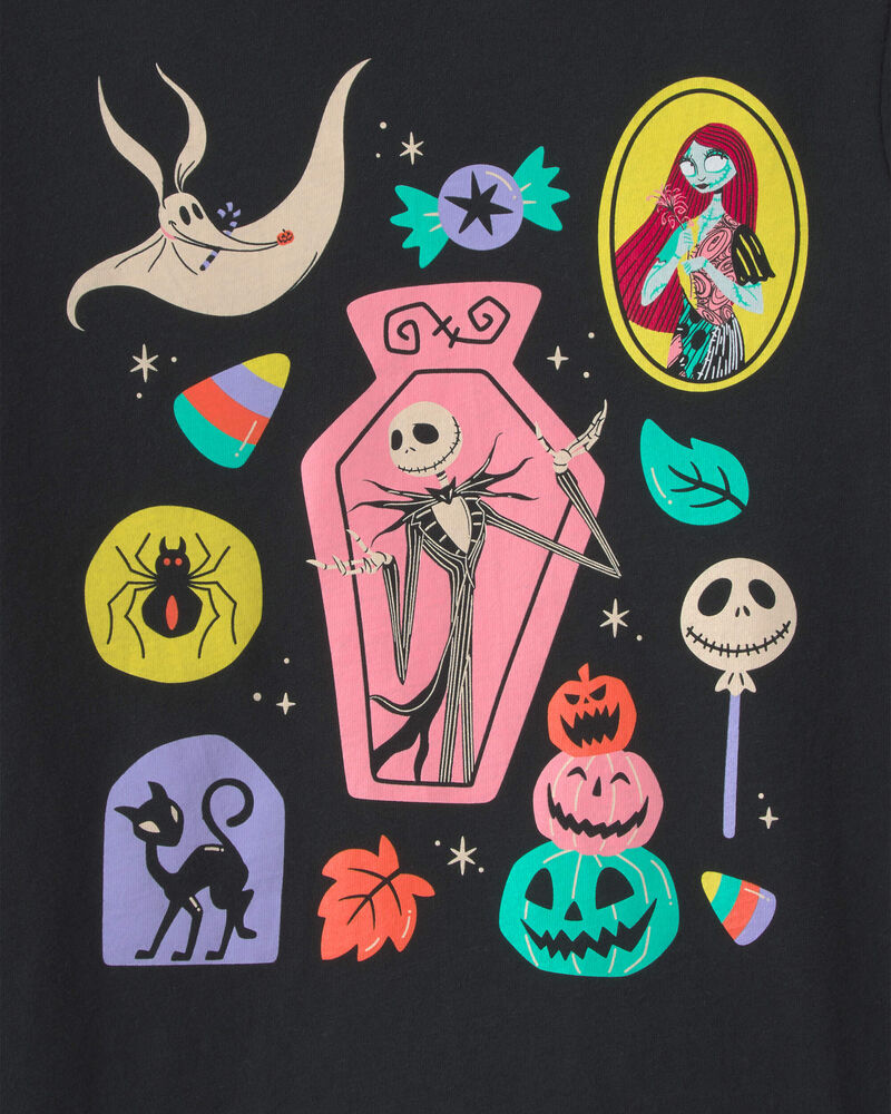 Filles - T-shirt d&rsquo;Halloween &agrave; imprim&eacute; L&rsquo;&Eacute;trange No&euml;l de Monsieur Jack de Disney&copy; - Noir, image 2 sur 2 diapositives